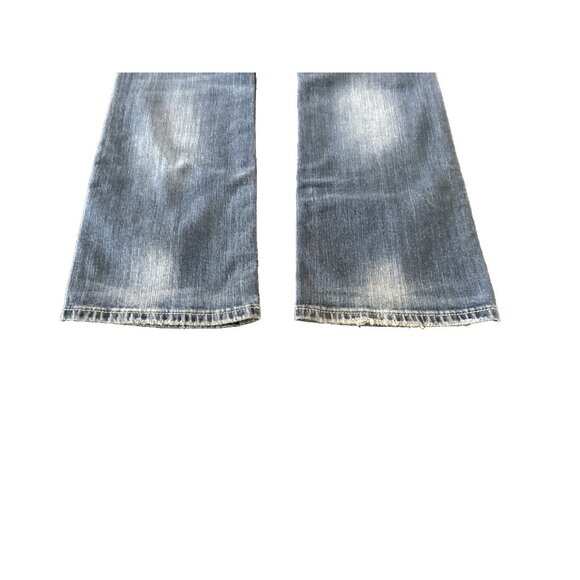 Miss Me Y2K Jeans Bling Rhinestone Back Flap Bootcut MED Wash JE5731E4R Size 31 - Picture 13 of 16